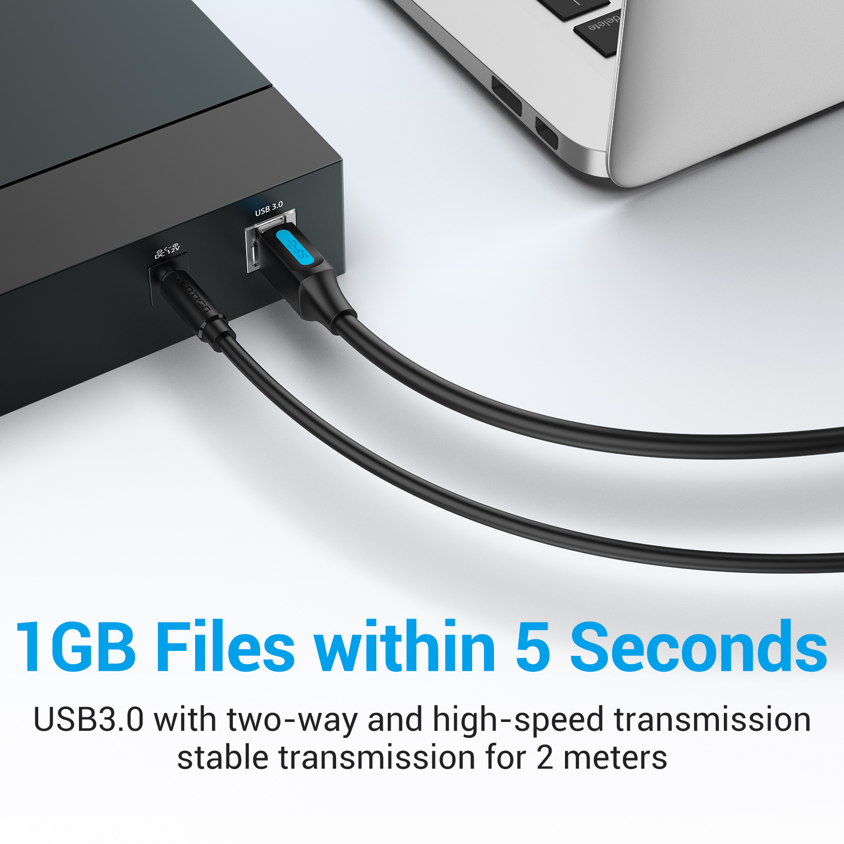 Vention Usb 30 打印機電纜 Usb A 到 Usb B 公對公 2a 高速 5gbps 相機電纜磁盤外殼 蝦皮購物 0685