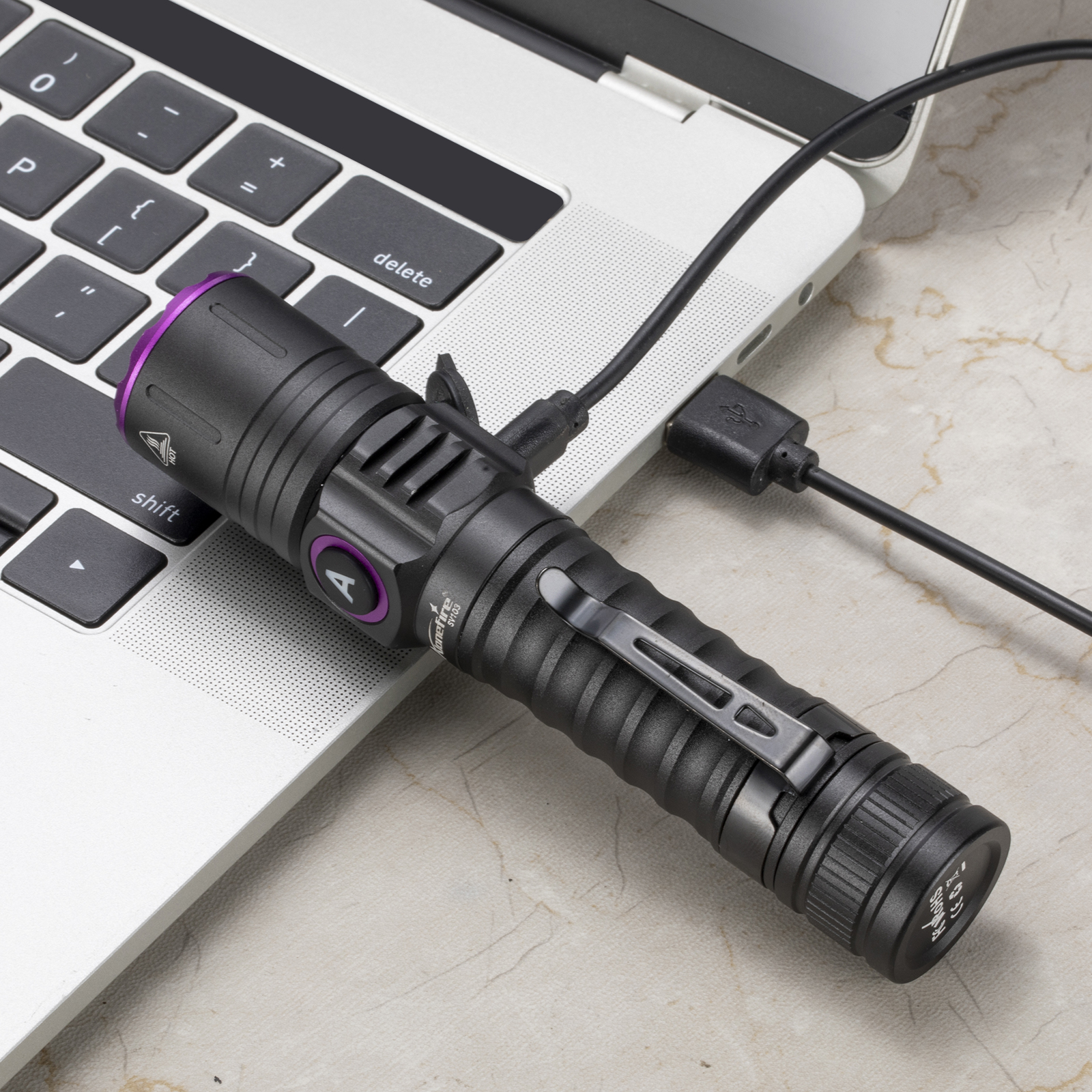 Alonefire SV101 UV 365nm Blacklight LED 手電筒可充電隱形墨水標記貓狗尿癬礦石錢熒 | 蝦皮購物