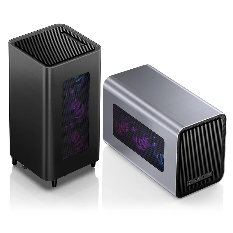 Jonsbo V11 PC機箱鋁製迷你機箱立式臥式支持SFX小電源ITX主板長顯卡 | 蝦皮購物