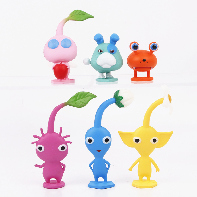 現貨 6款8款12款選擇 日本宮本茂遊戲 皮克敏 Pikmin 石頭皮克敏 Q版公仔人偶模型玩具手辦擺件娃娃了 | 蝦皮購物