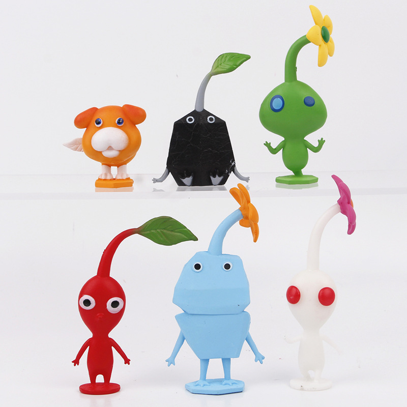 現貨 6款8款12款選擇 日本宮本茂遊戲 皮克敏 Pikmin 石頭皮克敏 Q版公仔人偶模型玩具手辦擺件娃娃了 | 蝦皮購物