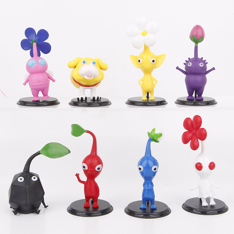 現貨 6款8款12款選擇 日本宮本茂遊戲 皮克敏 Pikmin 石頭皮克敏 Q版公仔人偶模型玩具手辦擺件娃娃了 | 蝦皮購物
