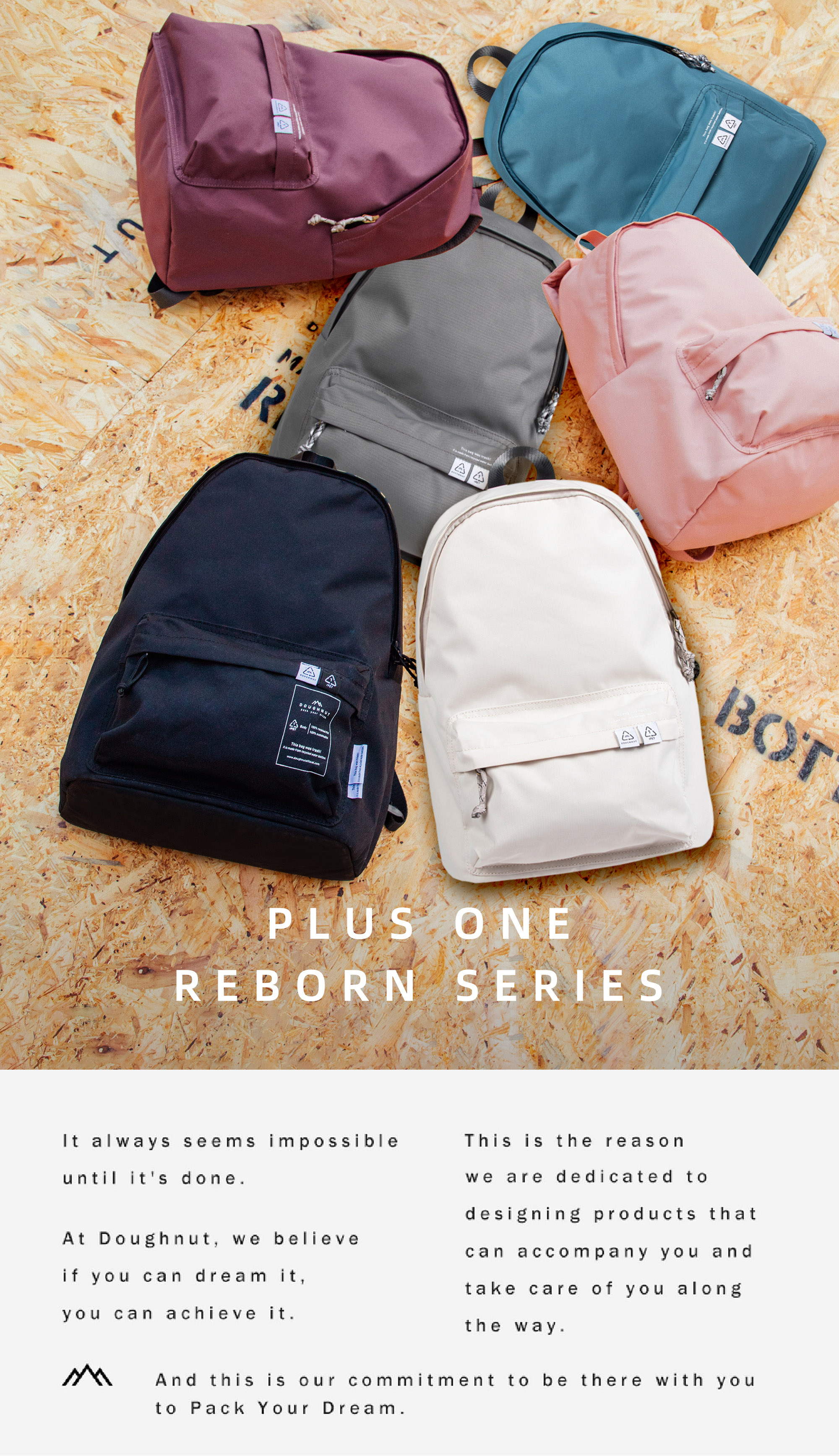 Doughnut Plus One Reborn 系列中性多用途休閒筆記本電腦背包(24L) | 蝦皮購物