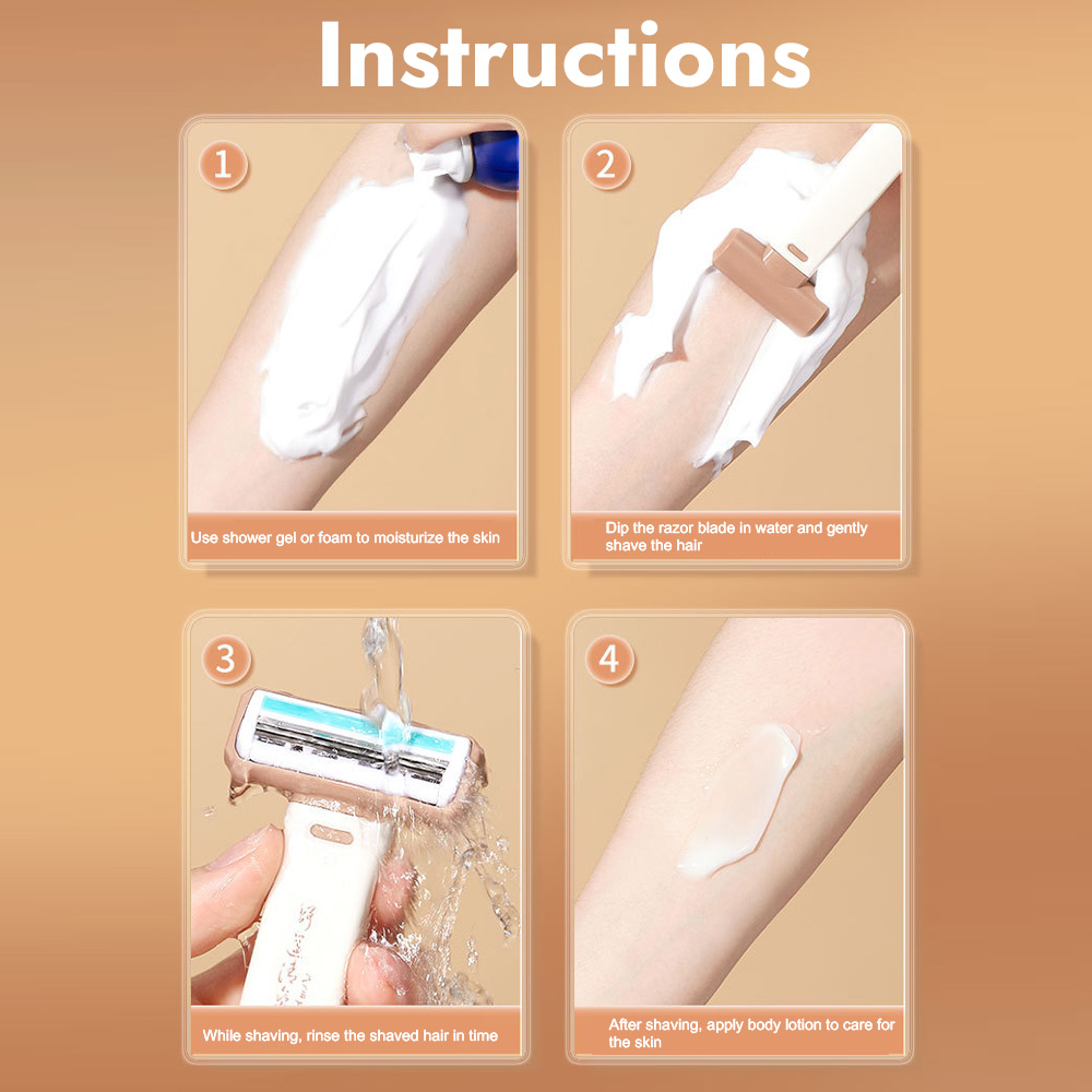 Gecomo No-Sense Blade Razor,無痕腋下安全親膚,面部和身體手動剃須,便攜式剃須刀 | 蝦皮購物