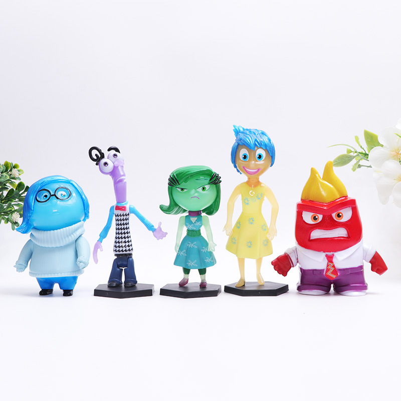 現貨 5款整套 美國卡通電影 頭腦特工隊 Inside Out 怒怒 憂憂 厭厭 怕怕 Q版公仔人偶模型玩具手辦擺件娃娃 | 蝦皮購物