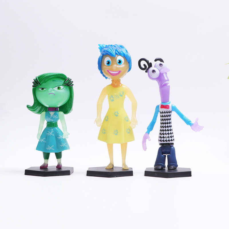 現貨 5款整套 美國卡通電影 頭腦特工隊 Inside Out 怒怒 憂憂 厭厭 怕怕 Q版公仔人偶模型玩具手辦擺件娃娃 | 蝦皮購物