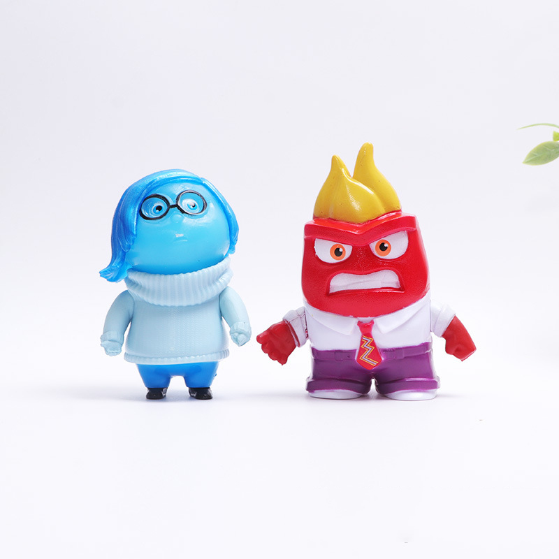 現貨 5款整套 美國卡通電影 頭腦特工隊 Inside Out 怒怒 憂憂 厭厭 怕怕 Q版公仔人偶模型玩具手辦擺件娃娃 | 蝦皮購物