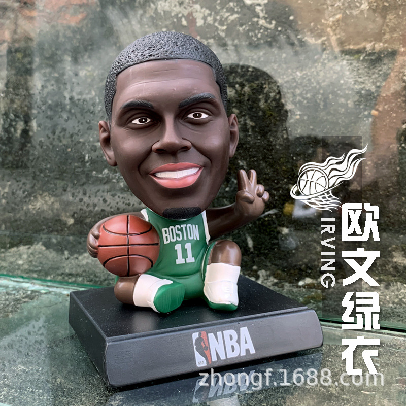 12款nba籃球運動員邁克爾喬丹斯蒂芬庫裡凱里歐文詹姆斯哈登汽車裝飾搖頭公仔pvc可動人偶模型玩具公仔手機支架支架 | 蝦皮購物