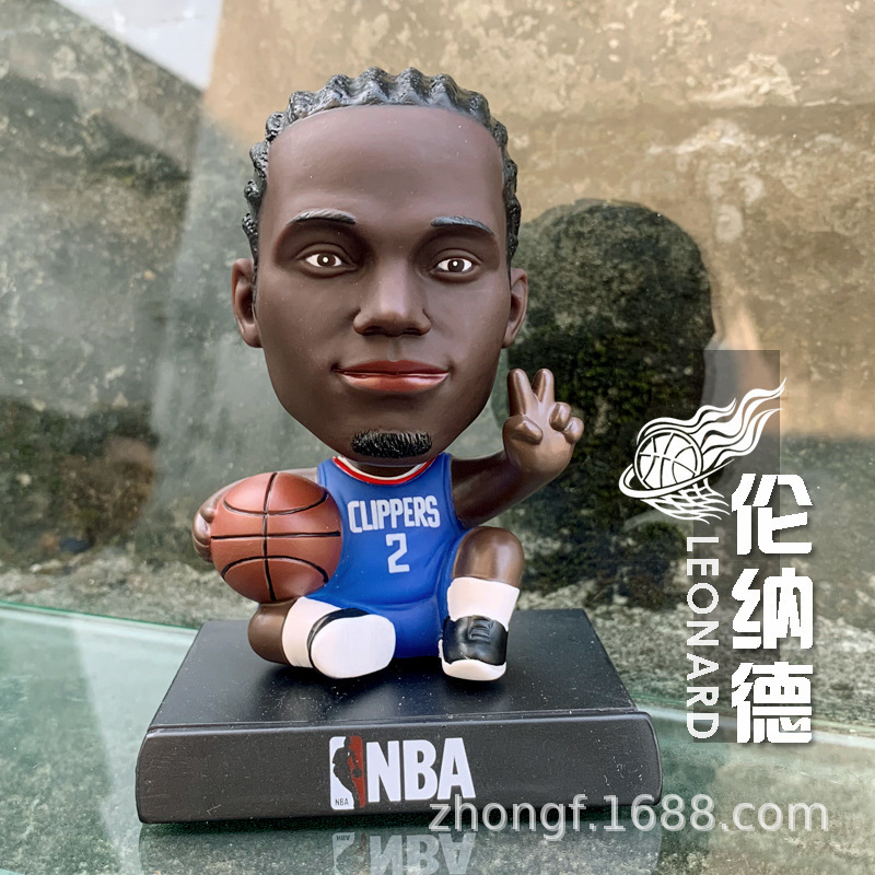 12款nba籃球運動員邁克爾喬丹斯蒂芬庫裡凱里歐文詹姆斯哈登汽車裝飾搖頭公仔pvc可動人偶模型玩具公仔手機支架支架 | 蝦皮購物