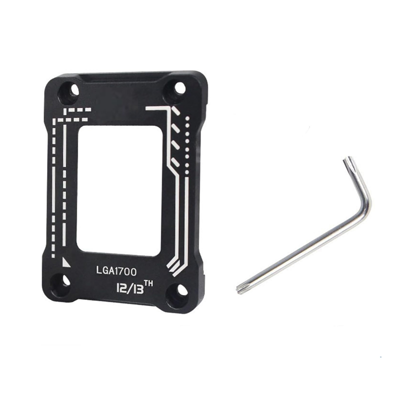 Cpu彎曲校正固定扣背板支架適用於lga1700 LGA1800 Intel12th 13th Gen-鋁合金框架 | 蝦皮購物