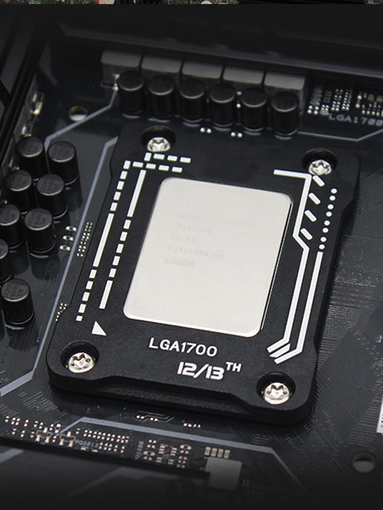 Cpu彎曲校正固定扣背板支架適用於lga1700 LGA1800 Intel12th 13th Gen-鋁合金框架 | 蝦皮購物