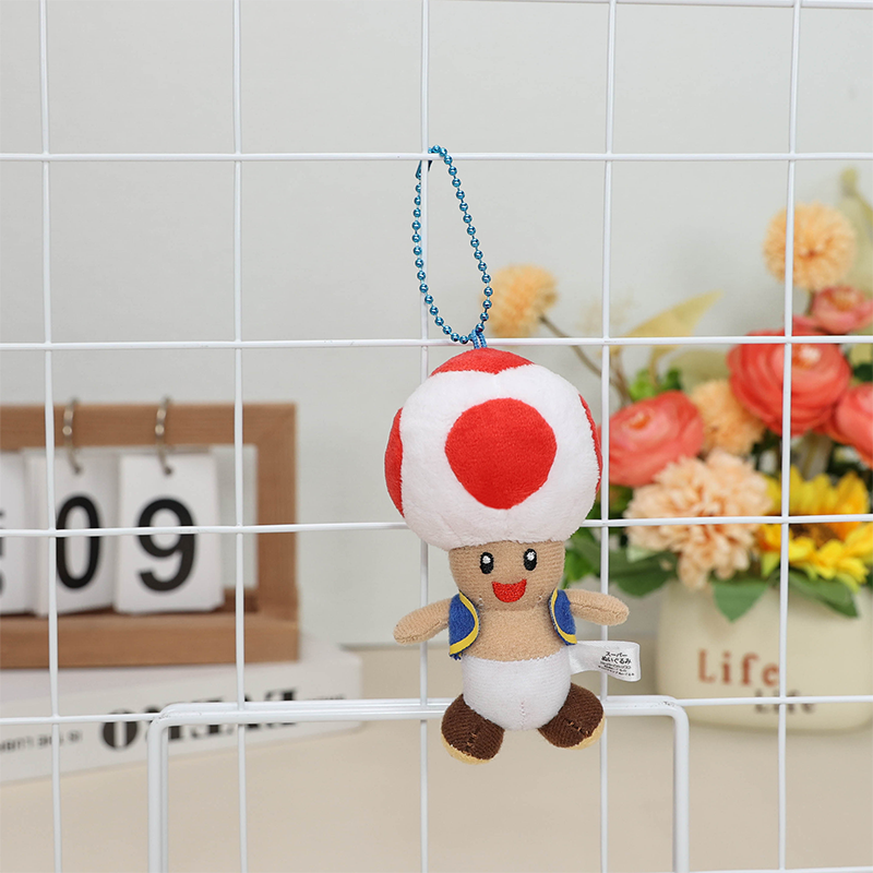 9 風格遊戲超級馬里奧兄弟 毛絨玩具鑰匙鏈 Yoshi Red Koopa Troopa Boo Chef 蟾蜍馬里奧 | 蝦皮購物