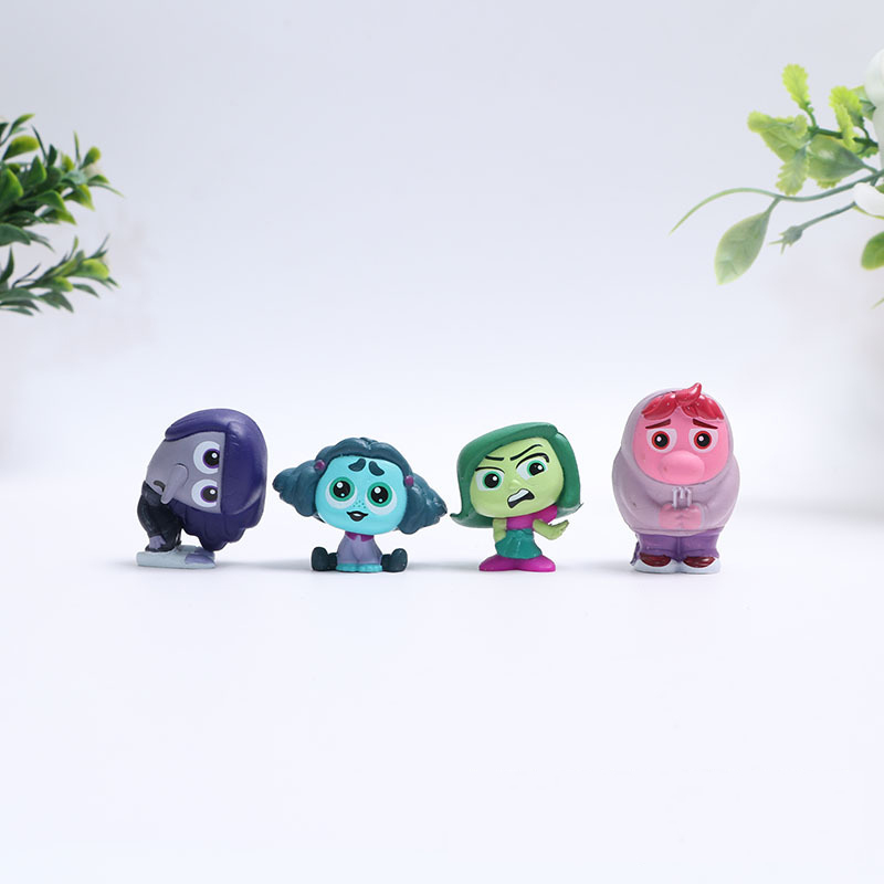 現貨 9款整套 美國卡通電影 頭腦特工隊 Inside Out 怒怒 憂憂 厭厭 怕怕 Q版公仔人偶模型玩具手辦擺件娃娃 | 蝦皮購物