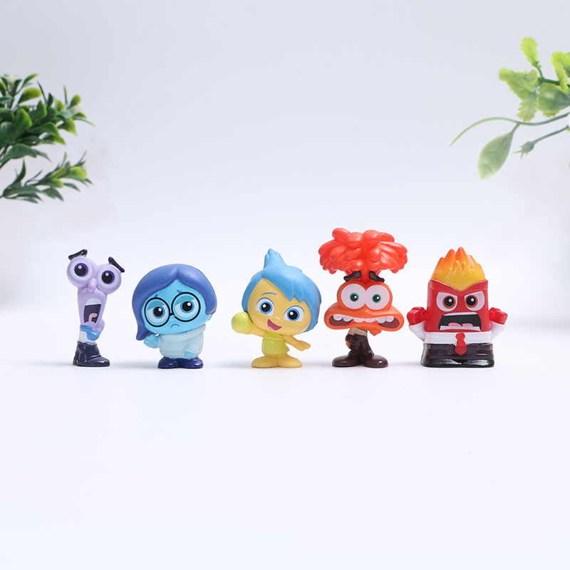 現貨 9款整套 美國卡通電影 頭腦特工隊 Inside Out 怒怒 憂憂 厭厭 怕怕 Q版公仔人偶模型玩具手辦擺件娃娃 | 蝦皮購物