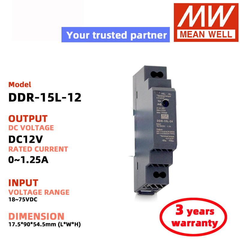MEAN WELL 明緯 DDR-15L-5/12/24 DDR-15G-5/12/24 DC-DC開關電源 | 蝦皮購物