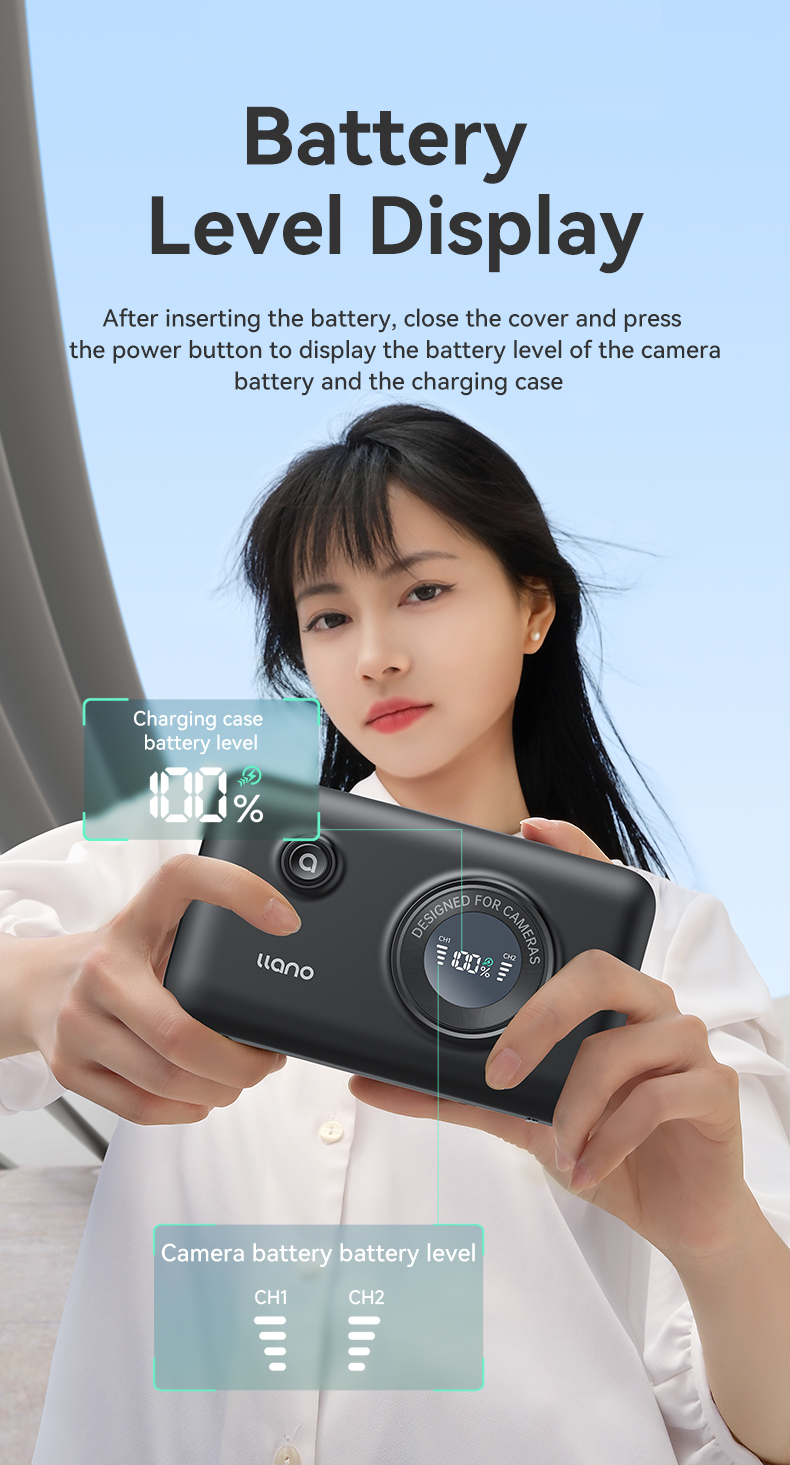 Llano NP-W126S 雙電池快速便攜式充電器,內置電源,適用於 Llano NP-W126S 雙電池快速便攜式充電器,內置電源,適用於