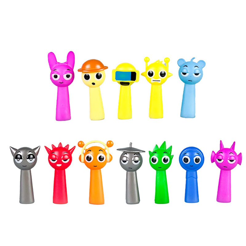 8 款 8Pcs-12Pcs Sprunki 公仔模式玩具 Sprunki Incredibox 可動人偶 Sprunk | 蝦皮購物