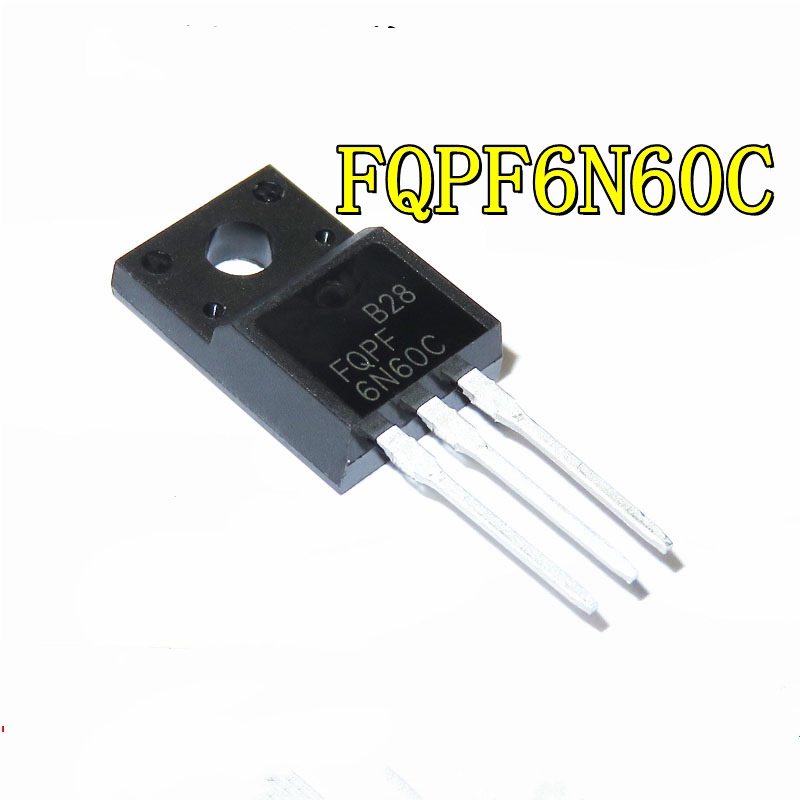 Transistor MOSFET Fairchild FQPF6N60C - Neuf, Original, Pour Réparation électronique