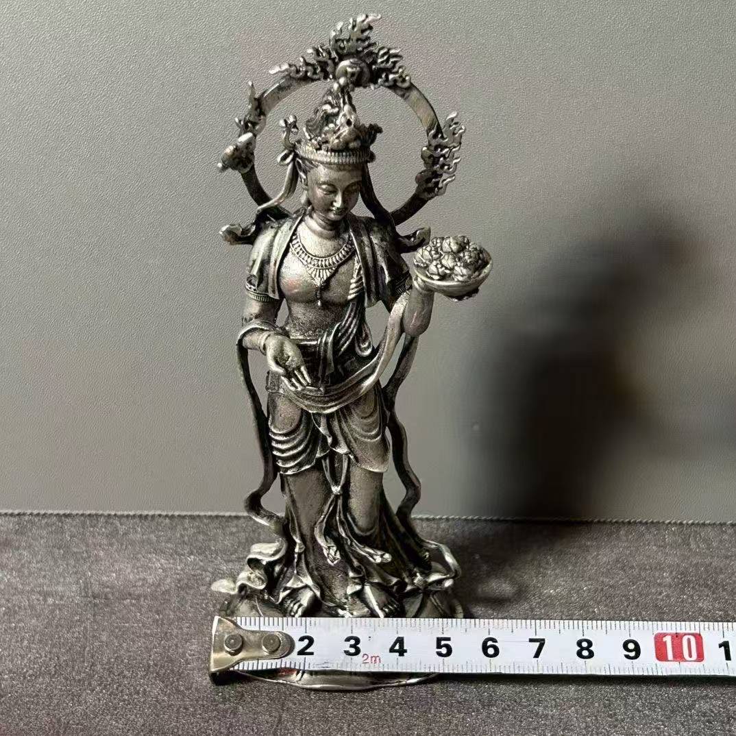 【古法鎏銀】監牢16地神地天 15cm舊地佛擺件 家居寺廟佛堂供工藝品 鎏銀地神 | 蝦皮購物
