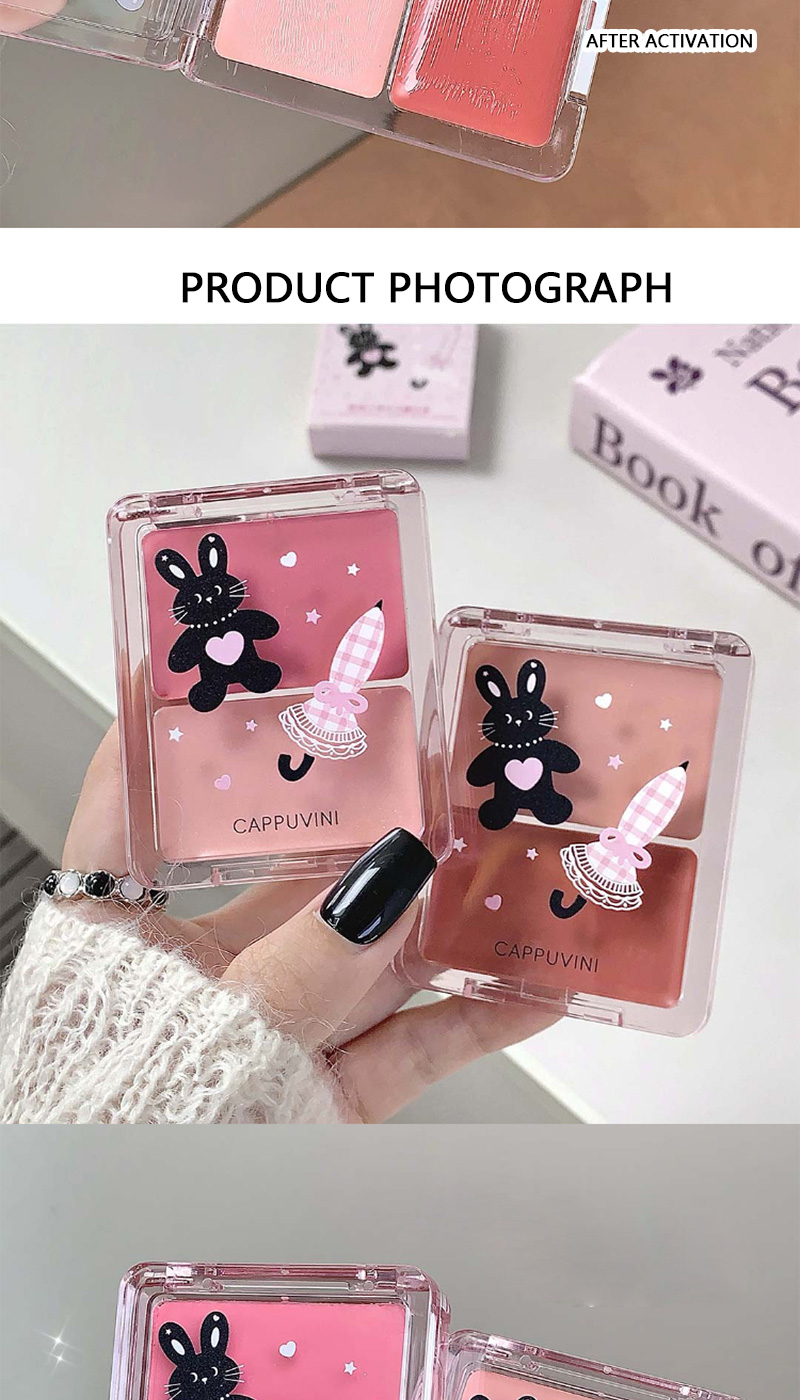 CAPPUVINI Velvet Bunny Blush Palette - 夜光自然腮紅盤 | 蝦皮購物