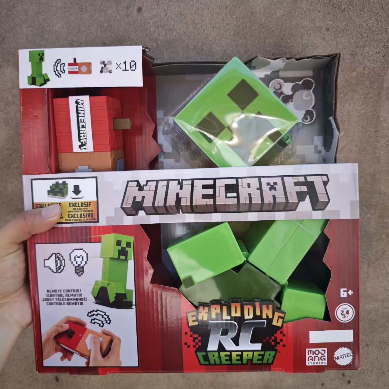 Minecraft 爆炸 RC 爬行者帶燈光和聲音,10 個爆炸顆粒,遊戲正品運動和 DLC 代碼 HRR48 | 蝦皮購物