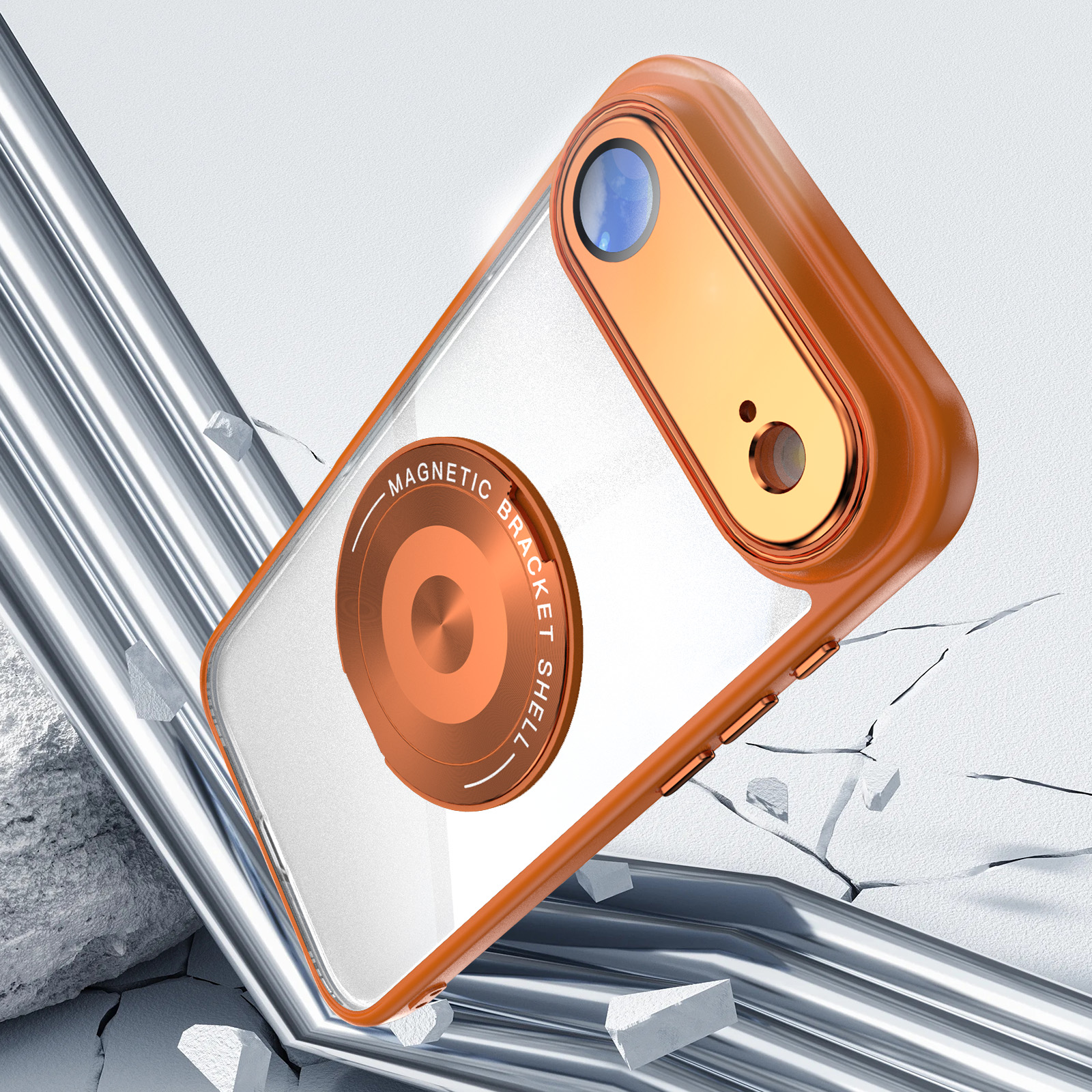 Vortex iPhone Air Case iPhone 17 Pro Max 內置支架鏡頭保護膜磁性支架手機殼帶 3 | 蝦皮購物