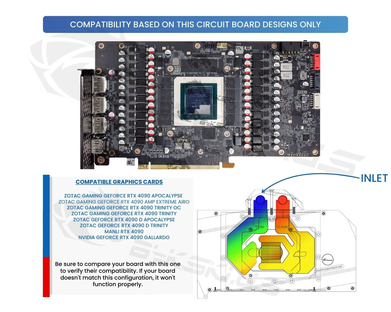 Bykski 全覆蓋 GPU 水冷頭和背板,適用於 Zotac Gaming RTX 4090 系列 (N-ST4090 | 蝦皮購物