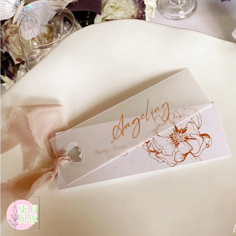 客製化 卡片 姓名牌 桌卡 訂製名卡結婚宴會席位卡座位卡硫酸紙 鏤空愛心席位卡座位名 可少量客制 | 蝦皮購物