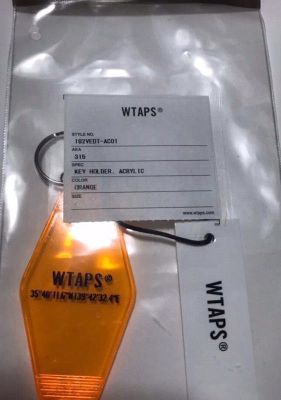 WTAPS 315 /KEY HOLDER. ACRYLIC 現貨在店| 蝦皮購物