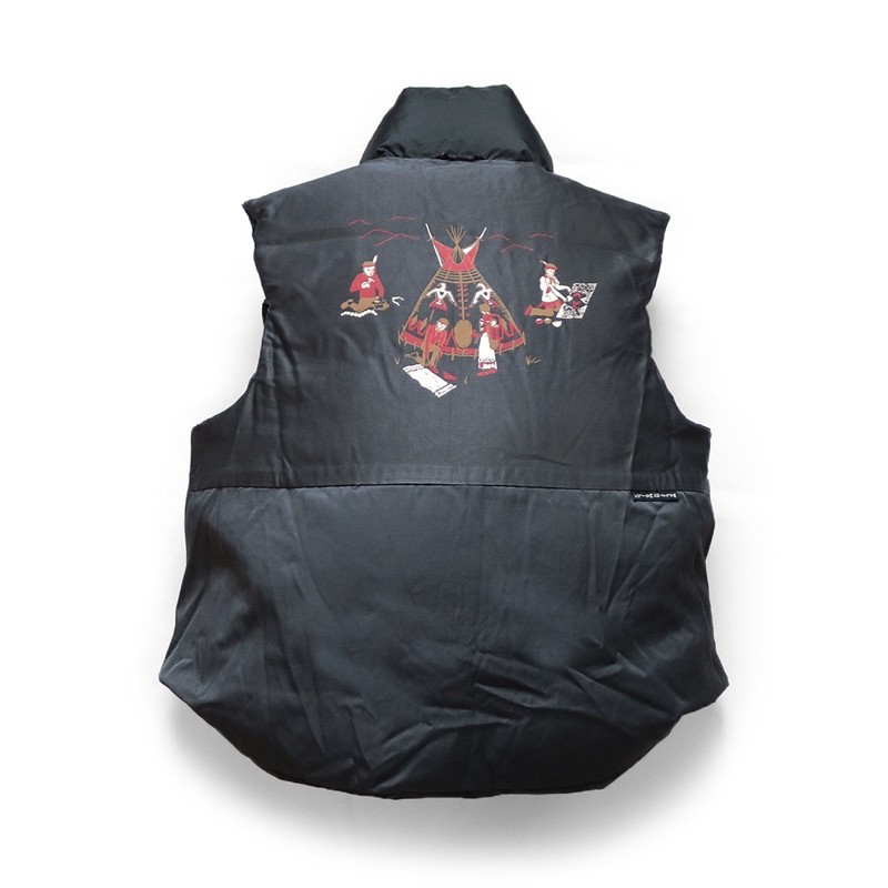 KAPITAL 20AW リップストップナイロンダウンBurger-KEELベスト雙面穿