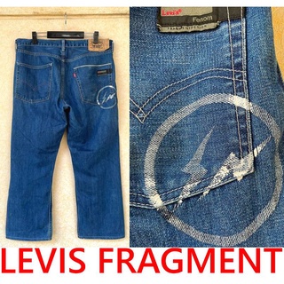 BLACK美中古LEVIS FENOM白閃電FRAGMENT深藍色505-0207工作長褲| 蝦皮購物