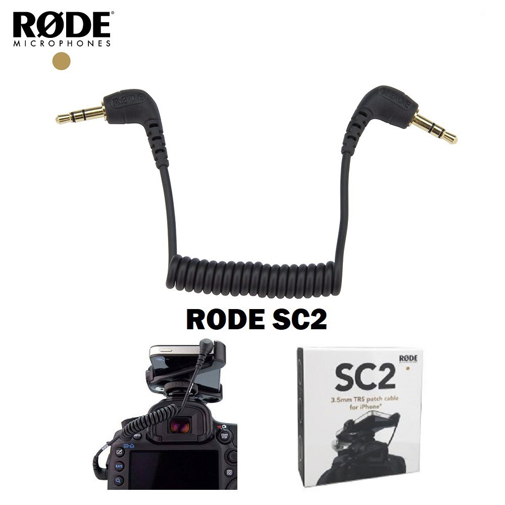 Rode SC2 雙L頭TRS to TRS 3.5mm 線材iPhone 單眼相機連接專用公司貨
