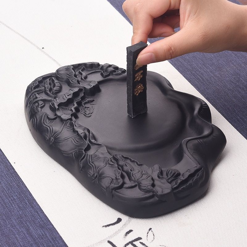 硯臺 澄泥硯帶蓋硯臺 墨海 墨碟原石 天然多功能四大名硯墨磨 文房四寶 | 蝦皮購物