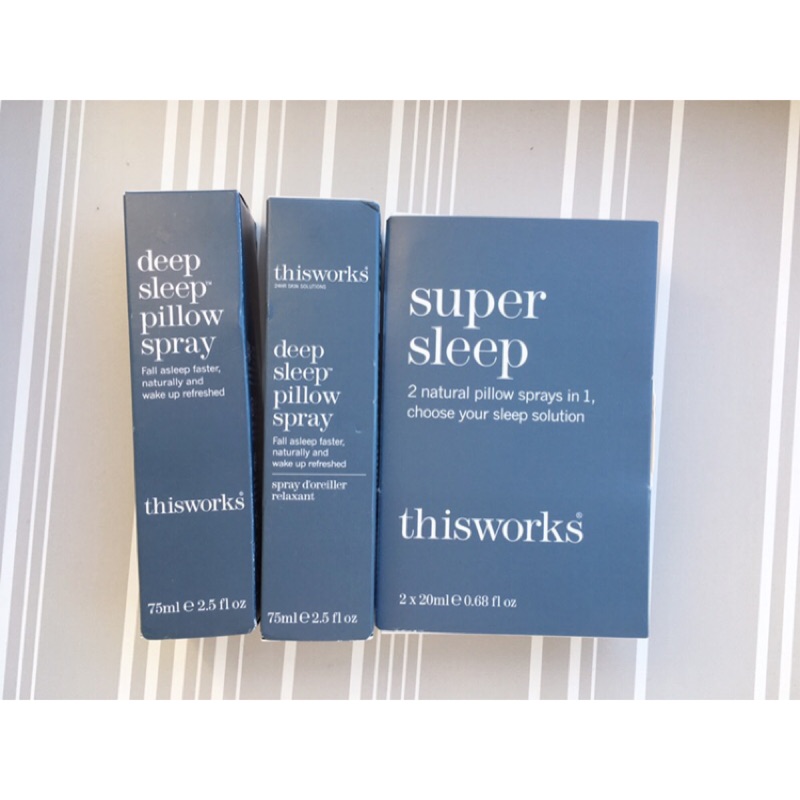 This works deep sleep pillow Spray深度睡眠枕頭噴霧一般/加強版50、75丶250ml