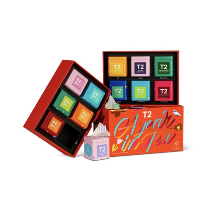 代購澳洲T2 Tea 12款精選好茶迷你鐵罐禮盒 | 蝦皮購物