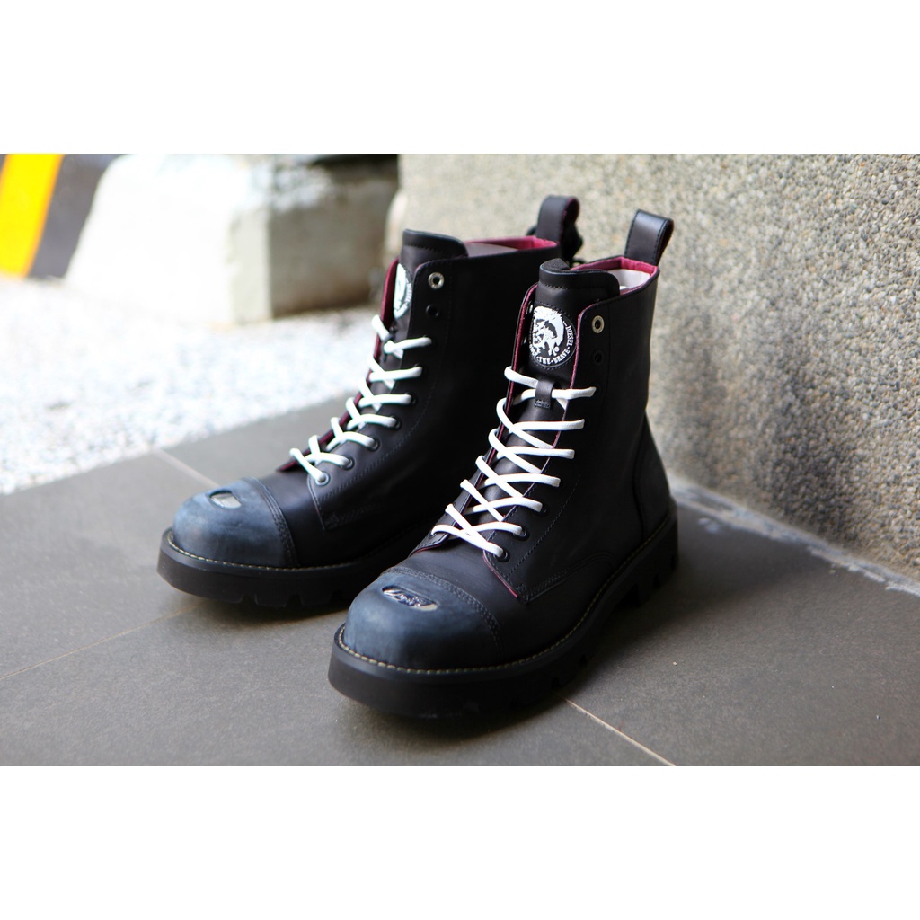 DIESEL 21FW D-KONBA CB BOOTS 鋼頭鞋 長筒靴 馬丁靴 皮靴 黑色 現貨