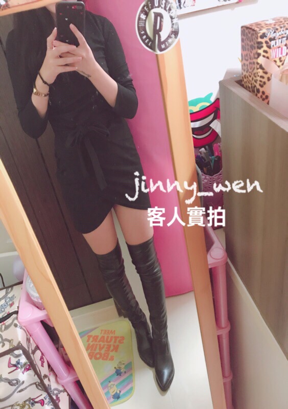 現貨 台灣出貨  質感過膝靴 不掉筒皮革過膝靴 尖頭過膝靴 長靴 馬靴 皮革尖頭膝上靴 刷毛馬靴 膝上靴 長筒靴