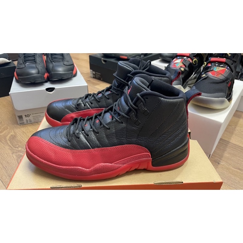 喬丹12代 AIR JORDAN 12 RETRO FLU GAME US10 130690002 黑紅 2016發售