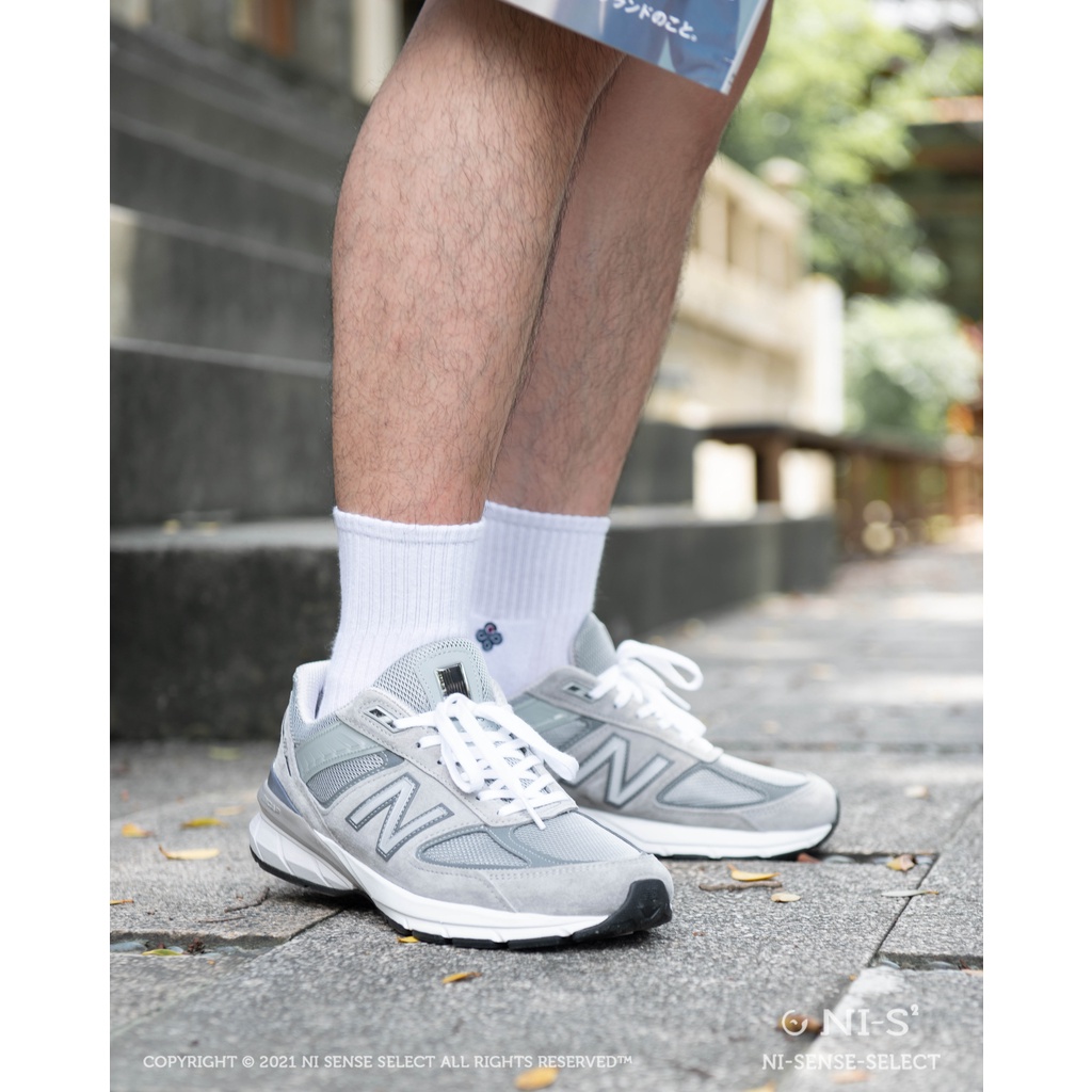 【 NI-SENSE 】New Balance 990v5 元祖灰 美製 標準D楦頭 M990GL5 | 蝦皮購物