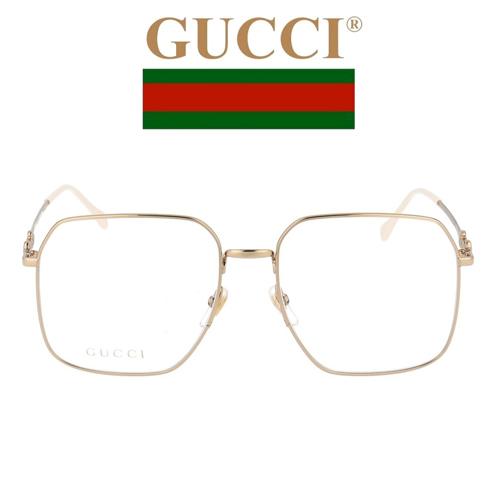 GUCCI 古馳光學眼鏡GG0952O 001 (金) 潮流大框小臉神器【原作