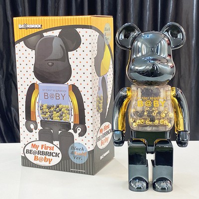 BE@RBRICK Xgirl 400% 庫柏力克熊bearbrick千秋黑金澳門限定千秋