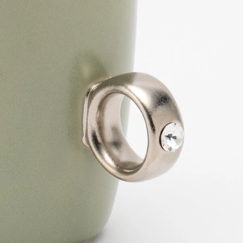 日本製美濃燒【Floyd】Ring Cup Green 戒指杯綠色金戒指/銀戒指