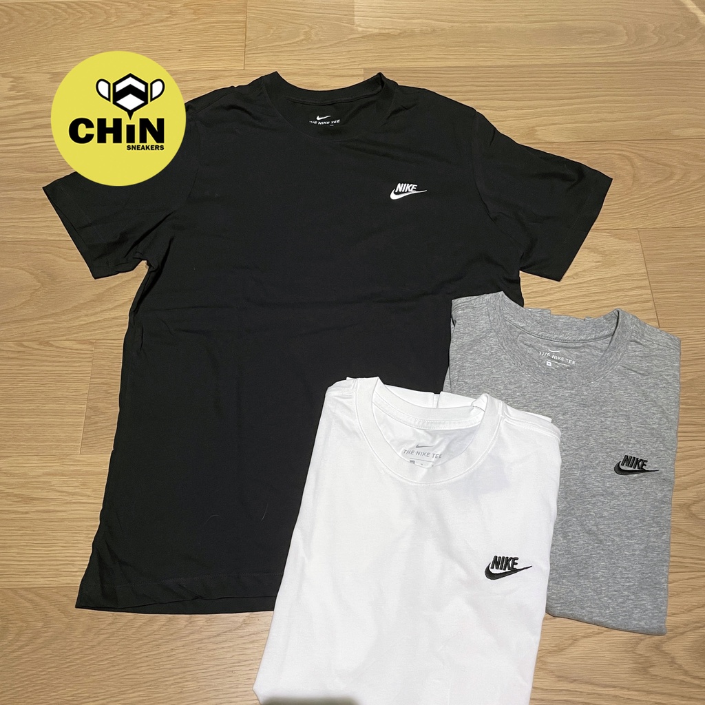 ☆CHIN代購☆NIKE NSW TEE 黑色白色刺繡電繡圓領短T AR4999 FV0376-010