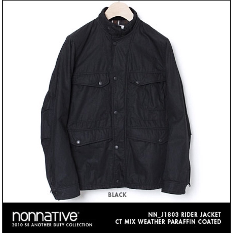 NONNATIVE RIDER JACKET - COTTON MIX WEATHER PARAFFIN 工裝