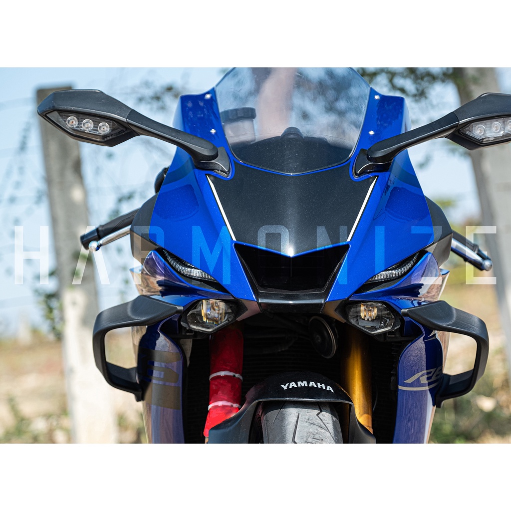 【HARMONIZE】YZF-R6 定風翼 空力套件 碳纖維複合材料 HMN Winglets 直上 免鑽孔 二件式 | 蝦皮購物