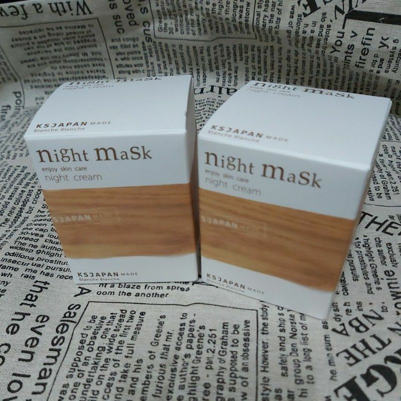 （請先詳閱商品說明）日本原裝正品 超人氣 光伸 Blanche Blanche Night Mask 晚安面膜 | 蝦皮購物