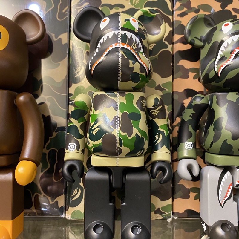 ►已拆，現貨一隻◀be@rbrick 超合金初代鯊魚 bape 迷彩鯊魚 ape 200%超合金 超合金初代鯊魚