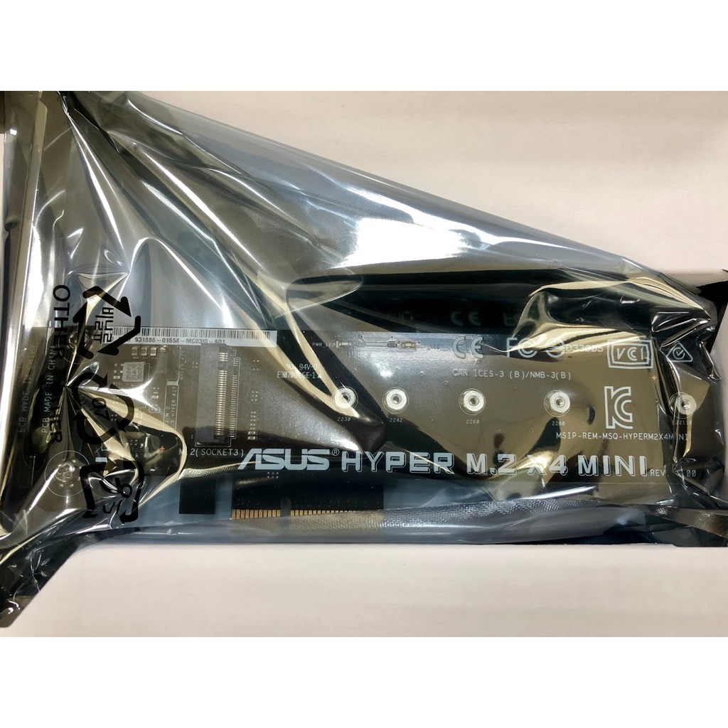 ASUS HYPER M.2 X4 MINI CARD 擴充卡 | 蝦皮購物