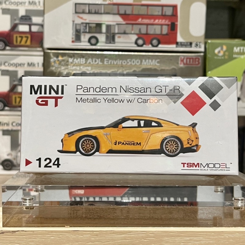 交換無料！ MINI DUCKTAIL GT 124 #124 Pandem Nissan Yellow GT-R 