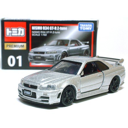 TOMICA 多美PREMIUM No.01 NISMO R34 GT-R Z-tune 黑盒01 白金全新未拆